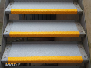 Slippery Metal Steps