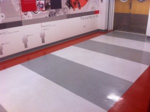 Vinyl Flooring. Engineering Works. Huddersfield West Yorkshire